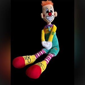 Ringling‎ Bros Clown Plush Doll Feld Entertainment 18” Circus Vintage Toy EUC